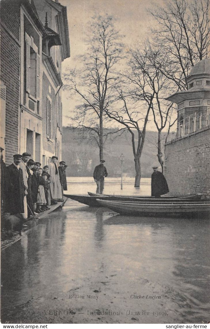 CPA 27 VERNON / INONDATIONS / JANVIER 1910 - Vernon