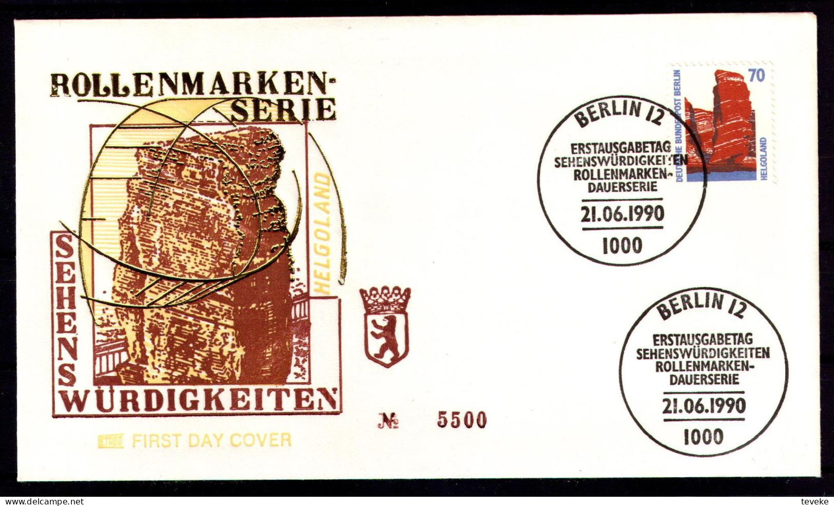 BERLIN 1990 - Michel Nr. 874 FDC - Sehenswürdigkeiten - 1981-1990