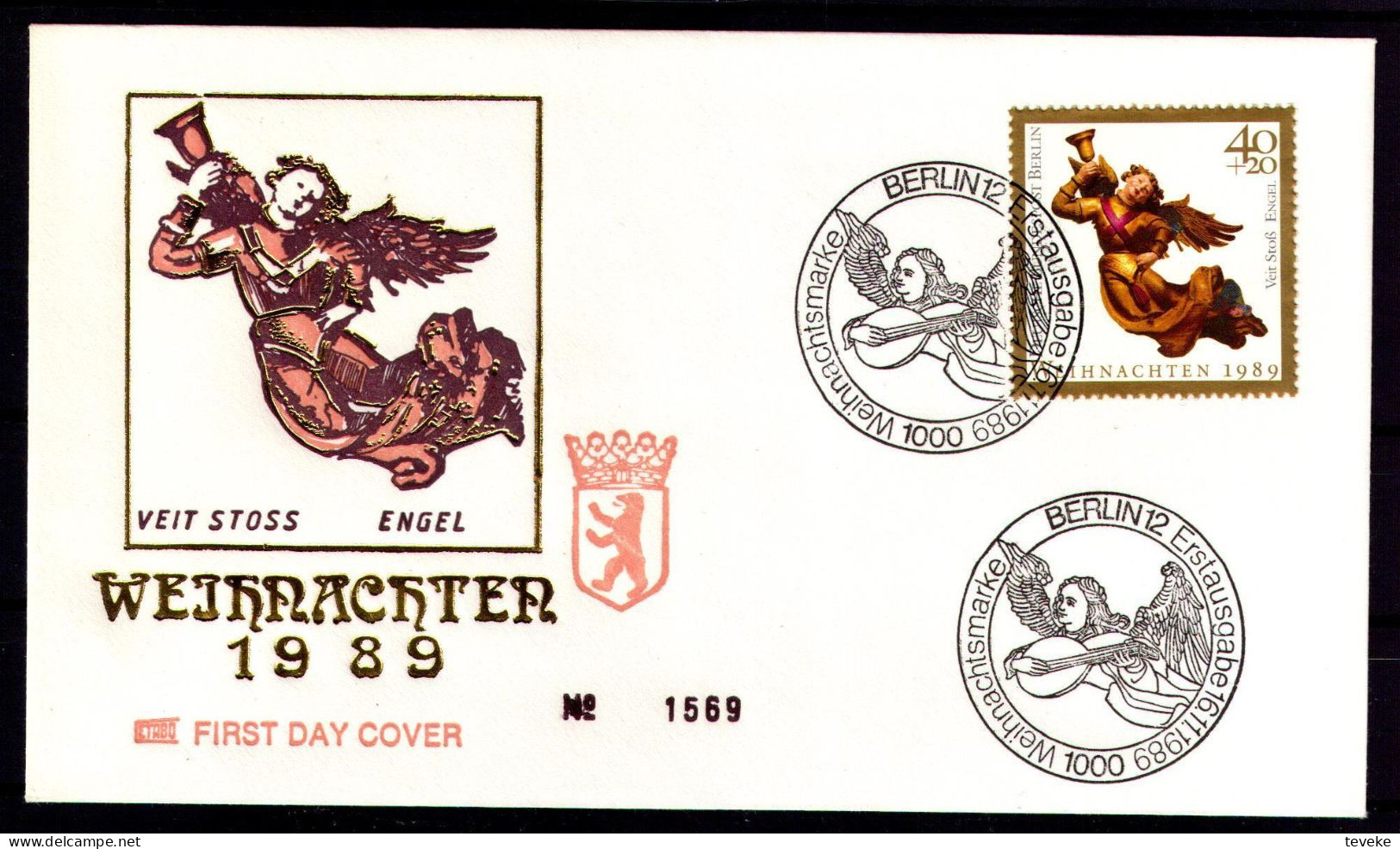 BERLIN 1989 - Michel Nr. 858/859 FDC - Weihnachten, Christmas, Noel, Kerstmis - 1981-1990