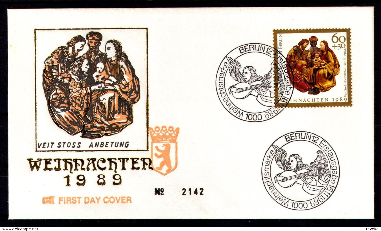 BERLIN 1989 - Michel Nr. 858/859 FDC - Weihnachten, Christmas, Noel, Kerstmis - 1981-1990