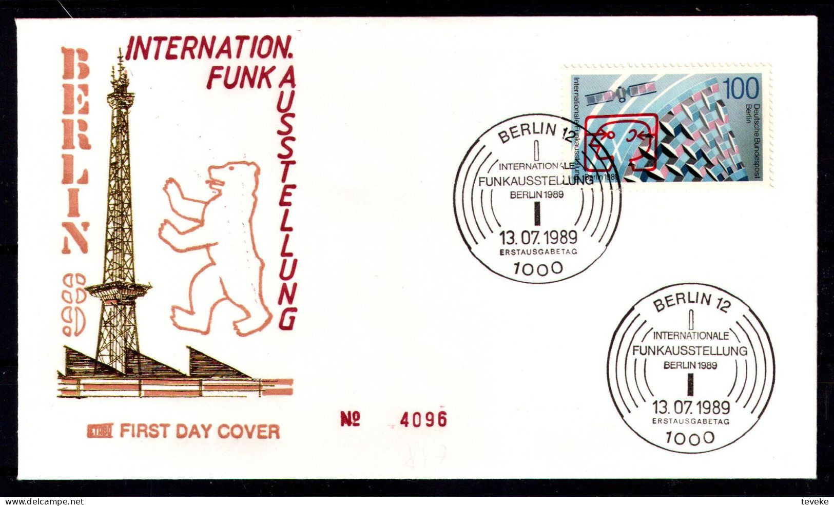 BERLIN 1989 - Michel Nr. 847 FDC - International Funkaustellung IFA - 1981-1990