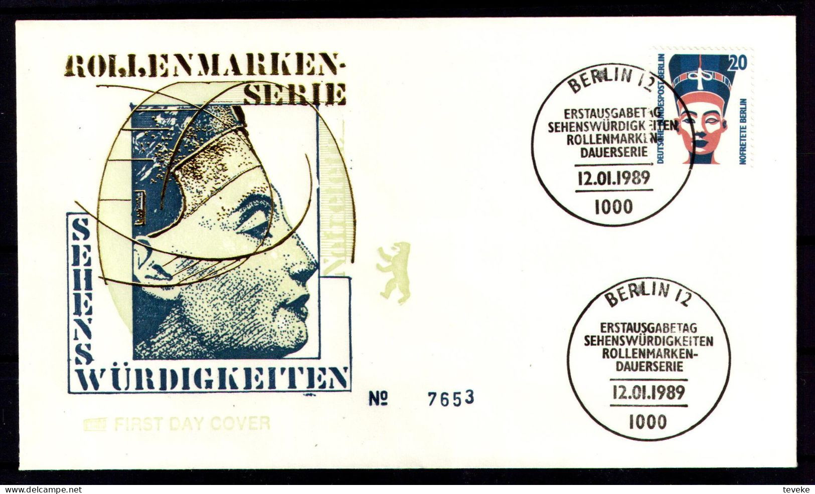 BERLIN 1989 - Michel Nr. 831 FDC - Sehenswürdigkeiten - 1981-1990