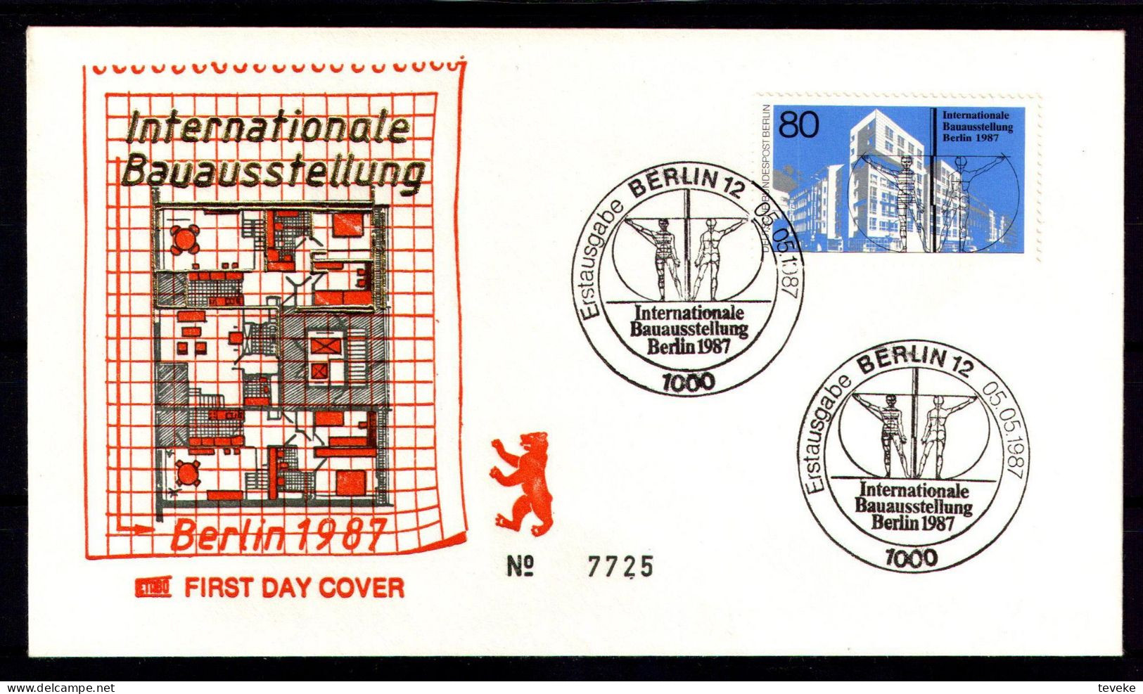 BERLIN 1987 - Michel Nr. 785 FDC - Internationale Bauaustellung (IBA) Berlin - 1981-1990