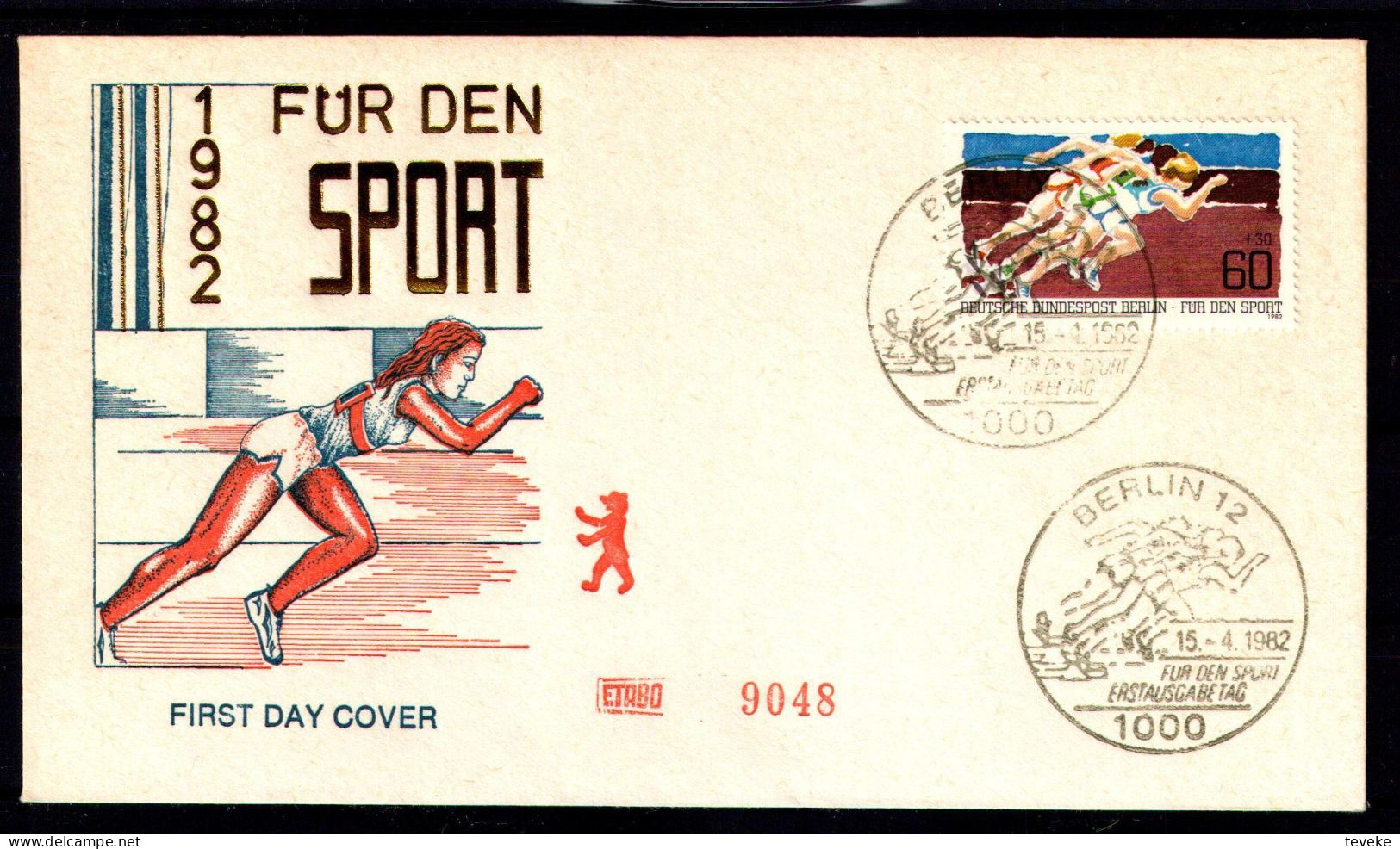 BERLIN 1982 - Michel Nr. 664/665 FDC - Sporthilfe - 1981-1990
