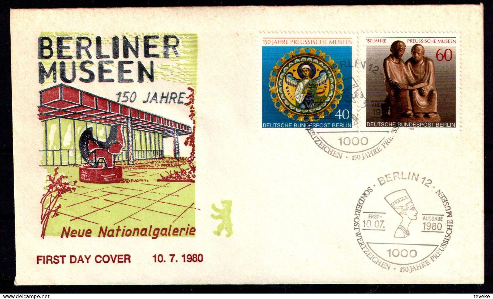 BERLIN 1980 - Michel Nr. 625/626 FDC - 150 Jahre Preussische Museen - 1971-1980