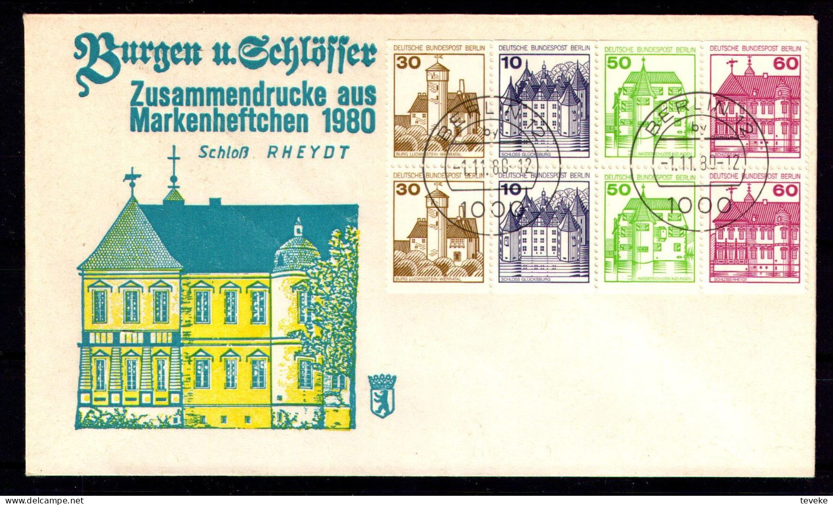 BERLIN 1980 - Michel Nr. HB 20 - Burgen Und Schlösser - 1971-1980