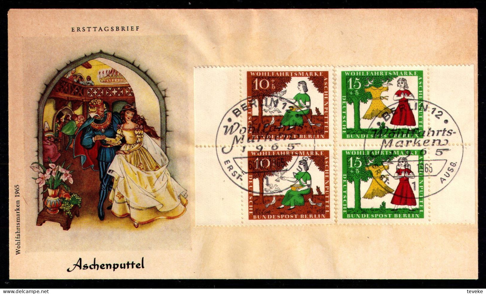 BERLIN 1965 - Michel Nr. 266/269 - FDC - Märchen Der Brüder Grimm - 1948-1970