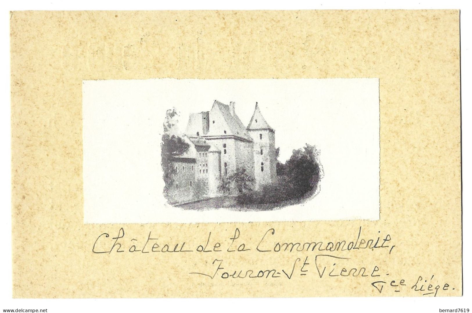 Belgique     Fouron   Saint Pierre - Chateau   De La Commanderie - Verso Scretariat Du Peuple Section Feminine Charleroy - Fourons - Voeren