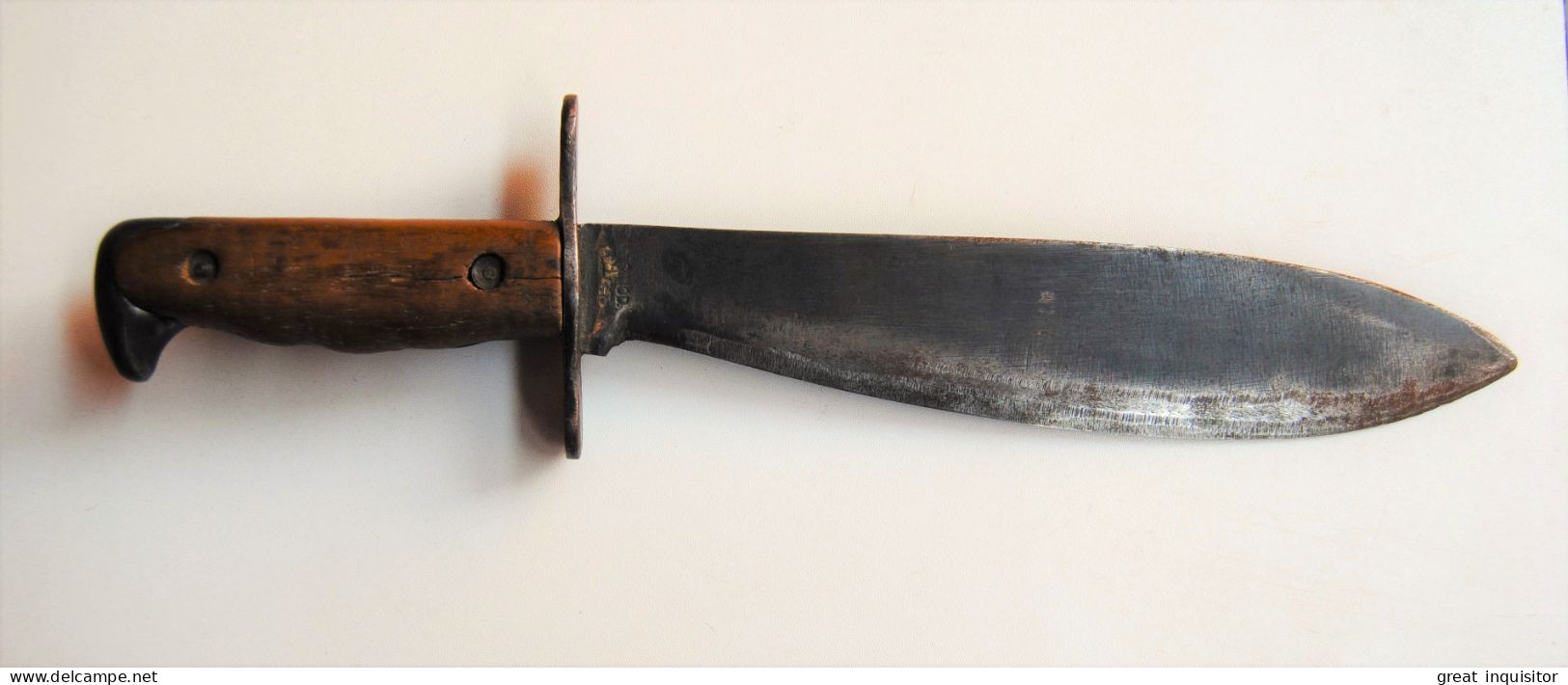 GROSSO COLTELLO-MACHETE “U.S. MODEL 1917 C.T." BOLO KNIFE IN USO AI MILITARI DELL’ESERCITO STATUNITENSE (USA WW1 E WW2) - Armes Blanches