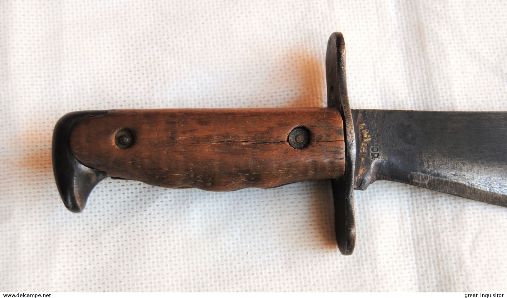 GROSSO COLTELLO-MACHETE “U.S. MODEL 1917 C.T." BOLO KNIFE IN USO AI MILITARI DELL’ESERCITO STATUNITENSE (USA WW1 E WW2) - Armes Blanches