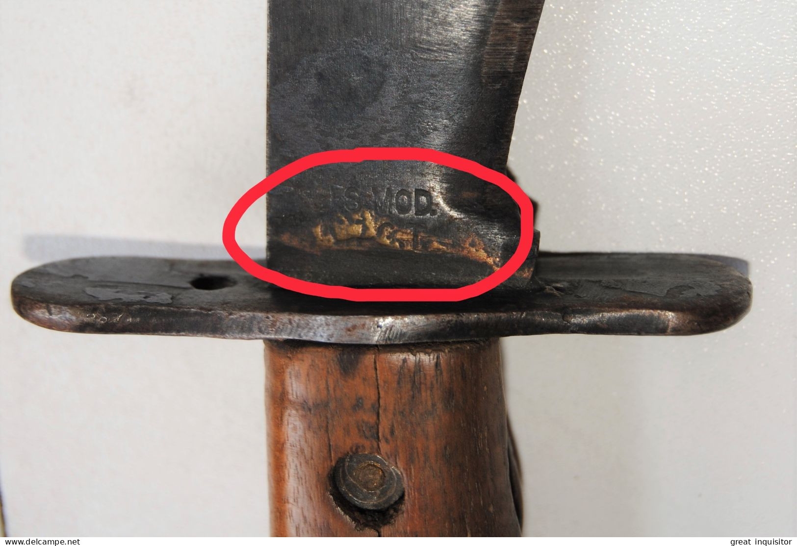 GROSSO COLTELLO-MACHETE “U.S. MODEL 1917 C.T." BOLO KNIFE IN USO AI MILITARI DELL’ESERCITO STATUNITENSE (USA WW1 E WW2)