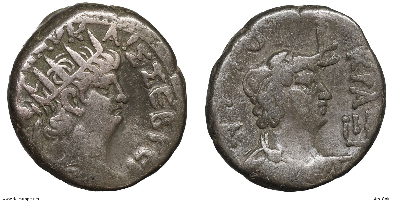 EGYPT, Alexandria. Nero. 54-68 AD. Billon Tetradrachm - La Dinastía Julio-Claudia (-27 / 69)