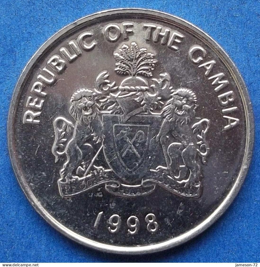 GAMBIA - 25 Bututs 1998 "Oil Palm" KM# 77 Republic (1965) - Edelweiss Coins - Gambie