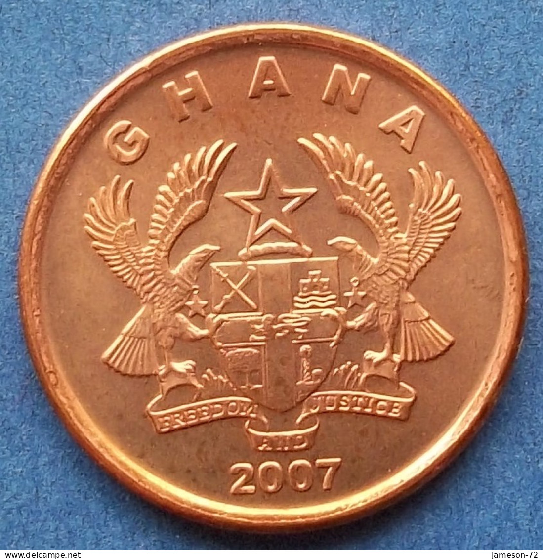 GHANA - 1 Pesewa 2007 "Adomi Bridge" KM# 37 Reform Coinage (2007) - Edelweiss Coins - Ghana