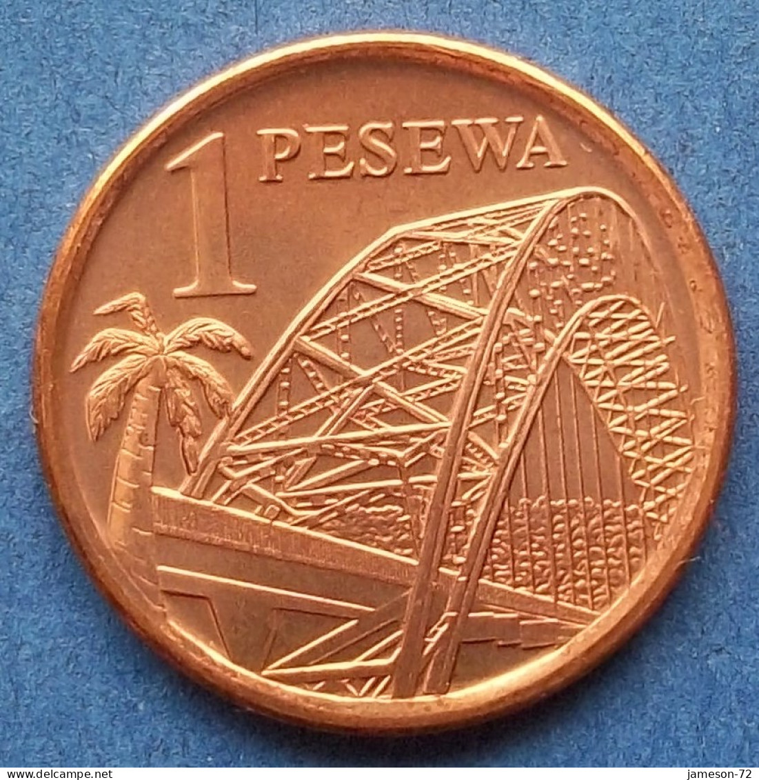 GHANA - 1 Pesewa 2007 "Adomi Bridge" KM# 37 Reform Coinage (2007) - Edelweiss Coins - Ghana