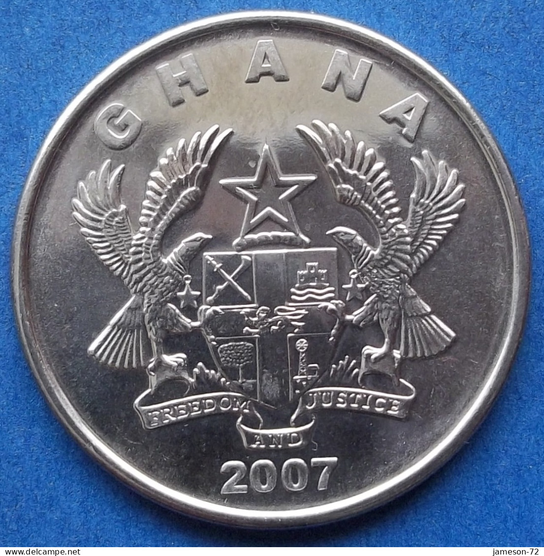 GHANA - 50 Pesewas 2007 "Market Woman" KM# 41 Reform Coinage (2007) - Edelweiss Coins - Ghana