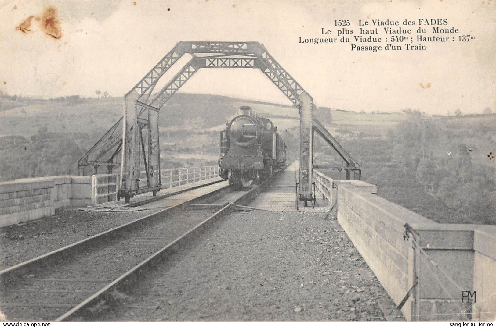 CPA 63 LE VIADUC DES FADES / PASSAGE D'UN TRAIN - Sonstige & Ohne Zuordnung