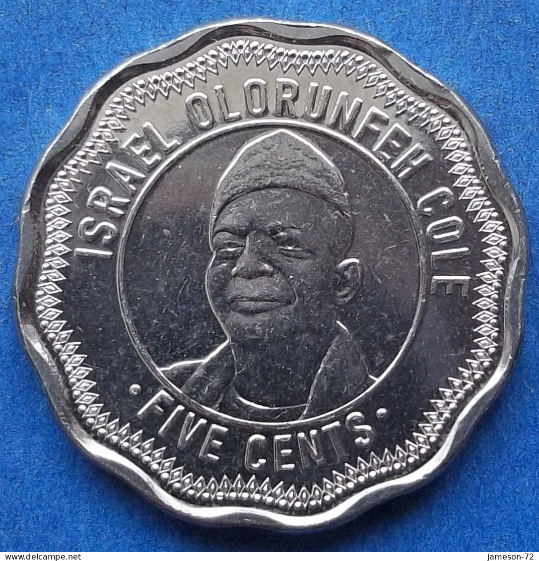 SIERRA LEONE - 5 Cents 2022 "Israel Olorunfeh Cole" KM# 504 Monetary Reform (2022) - Edelweiss Coins - Sierra Leone