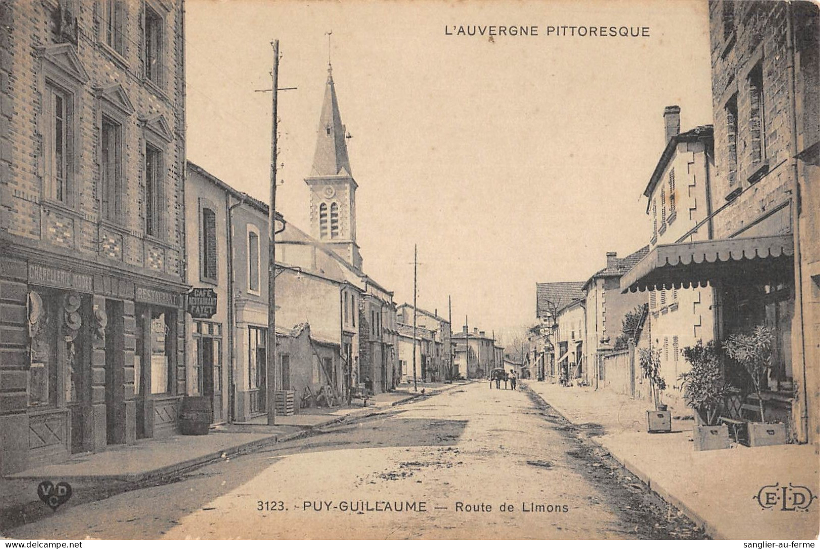 CPA 63 PUY GUILLAUME / ROUTE DE LIMONS - Other & Unclassified