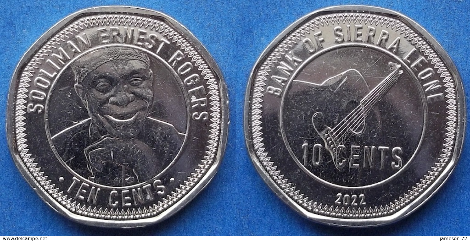 SIERRA LEONE - 10 Cents 2022 "Sooliman Ernest Rogers" KM# 505 Monetary Reform (2022) - Edelweiss Coins - Sierra Leone