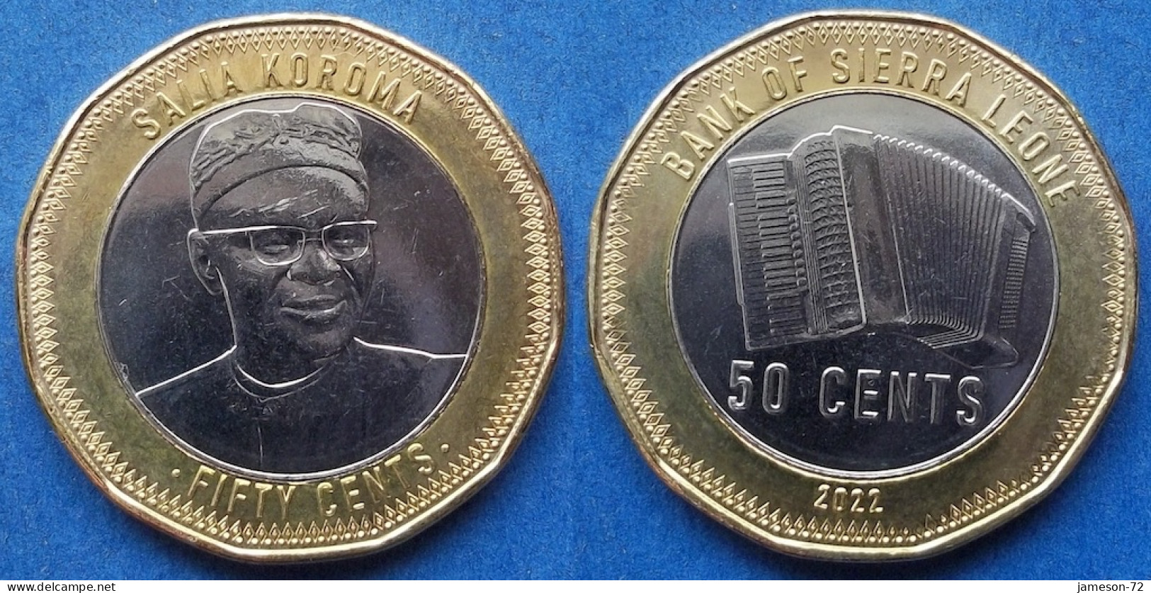 SIERRA LEONE - 50 Cents 2022 "Salla Koroma" KM# 507 Monetary Reform (2022) - Edelweiss Coins - Sierra Leone