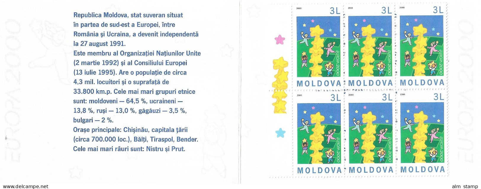 2000  Moldawien Moldova  Mi. 363 **MNH   Europa Sternenkinder - 2000