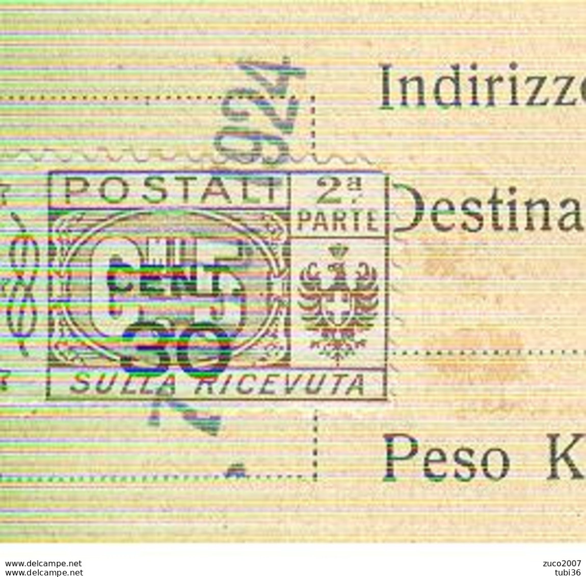 PACCHI POSTALI Cent.30 Su 5- 2° PARTE SULLA RICEVUTA-1924 - MANGANESE CORRIERE-CASTELNUOVO SCRIVIA (ALESSANDRIA), - Colis-postaux
