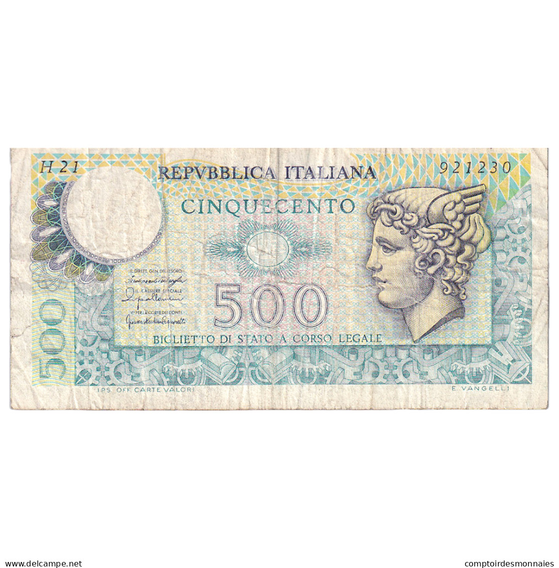 Billet, Italie, 500 Lire, 1976, 1976-12-20, KM:95, B - 500 Lire