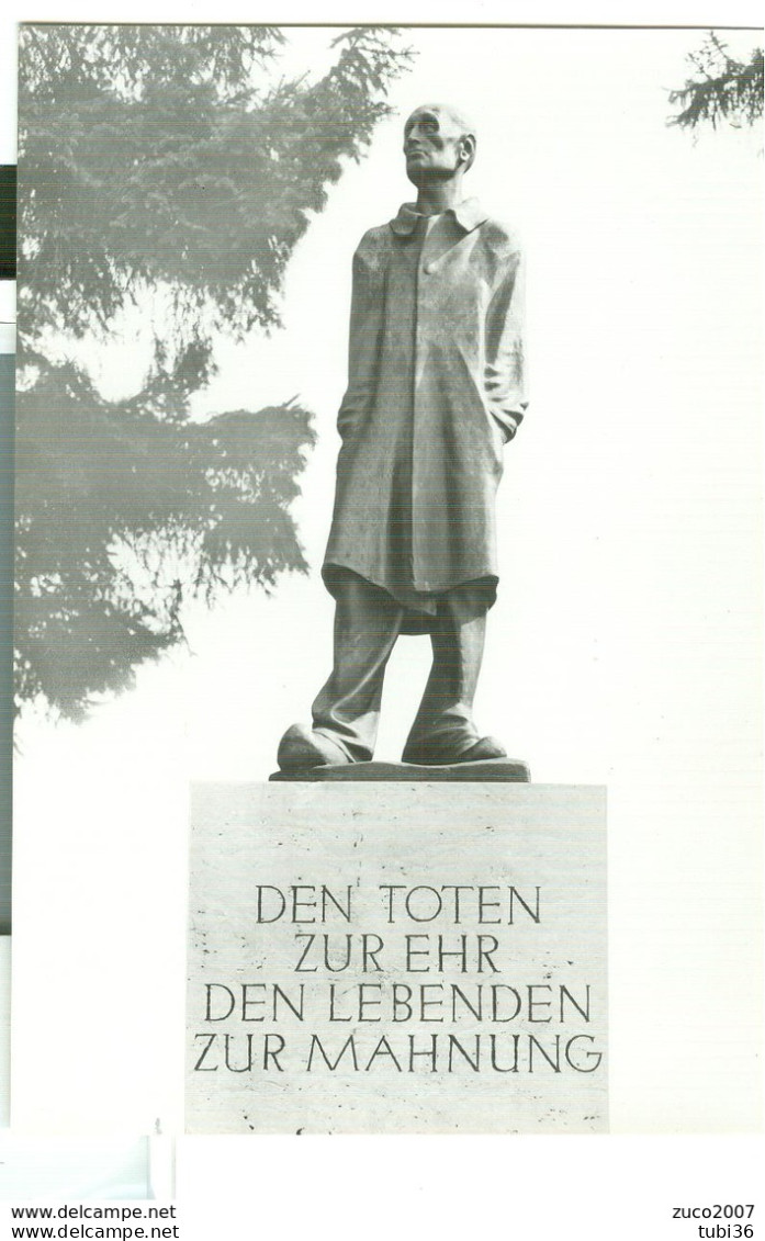 DACHAU - DENKMAL IM KREMATORIUM  - WEISS / SCHWARZ -NOT TRAVELED- INTERNATIONALER AUSSCHUSS VON DACHAU - Dachau
