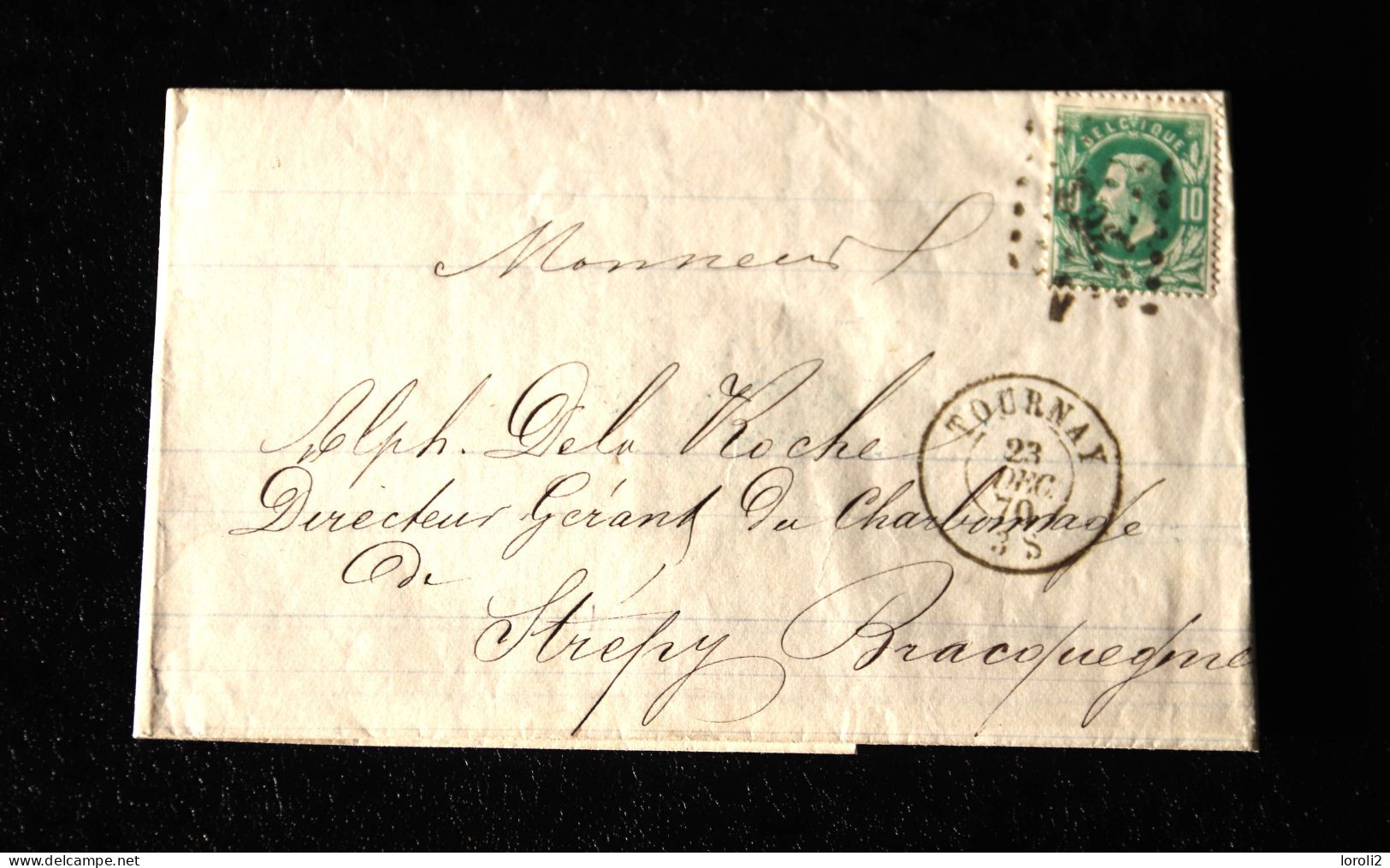 N°  30    SUR  ENVELOPPE -LETTRE  ( 1870 ) - Letter Covers