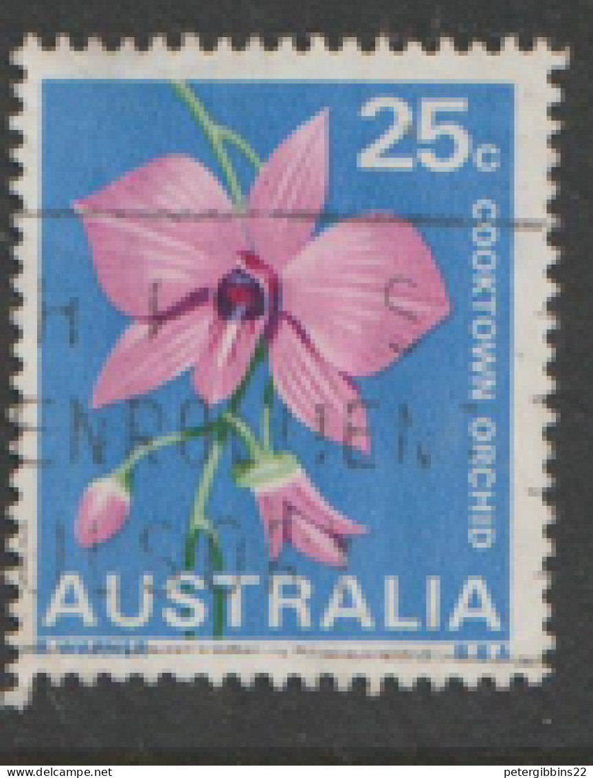 Australia   1968  SG 424  25c Cooktown Orchid  Fine Used - Usados