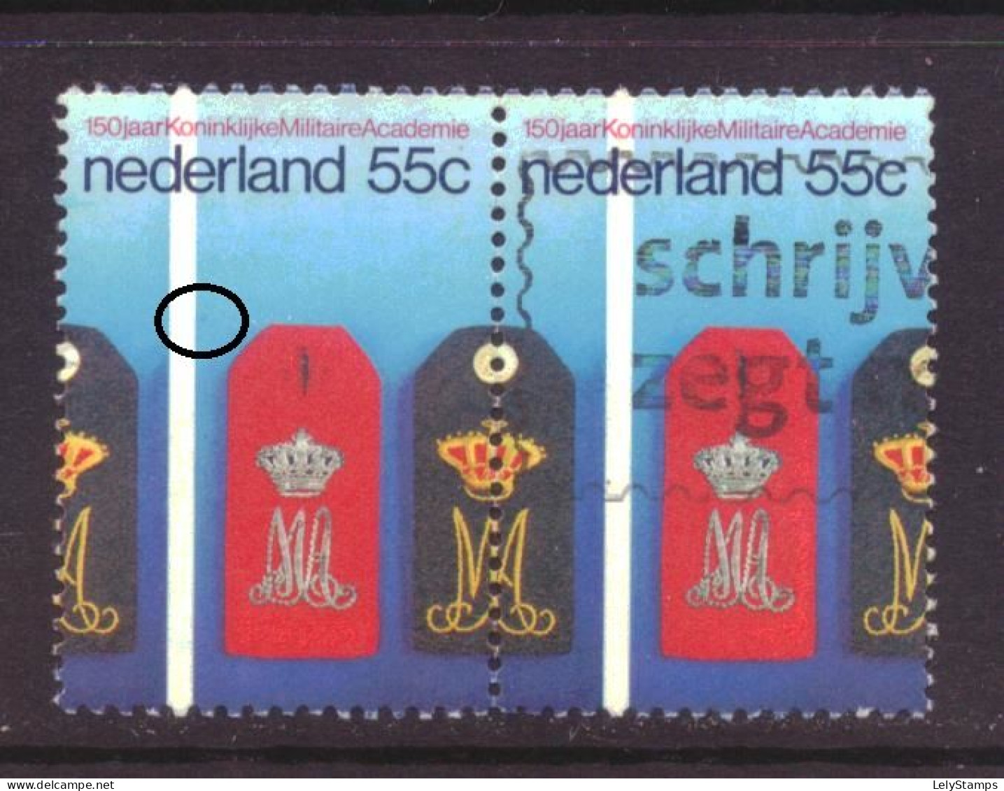Nederland / Niederlande / Pays Bas NVPH 1165 PM1 Plaatfout Used (1978) - Variétés Et Curiosités