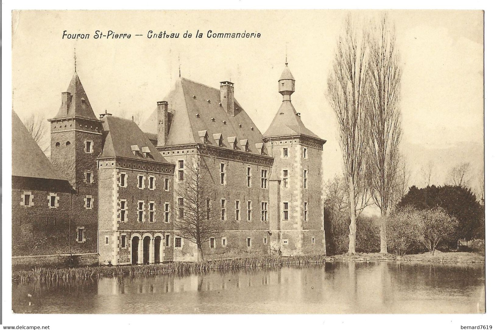 Belgique  -  Fouron Saint Pierre  - Chateau  De La Commanderie - Carte Ecrite Et Signe Baronne  G De Potesta  De Woleffe - Fourons - Vören