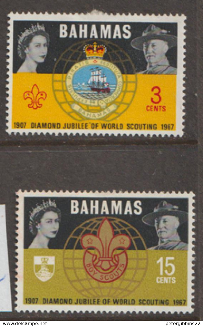 Bahamas   1967  SG   410-1  Scout  Jubilee  Lightly Mounted Mint - 1963-1973 Autonomia Interna