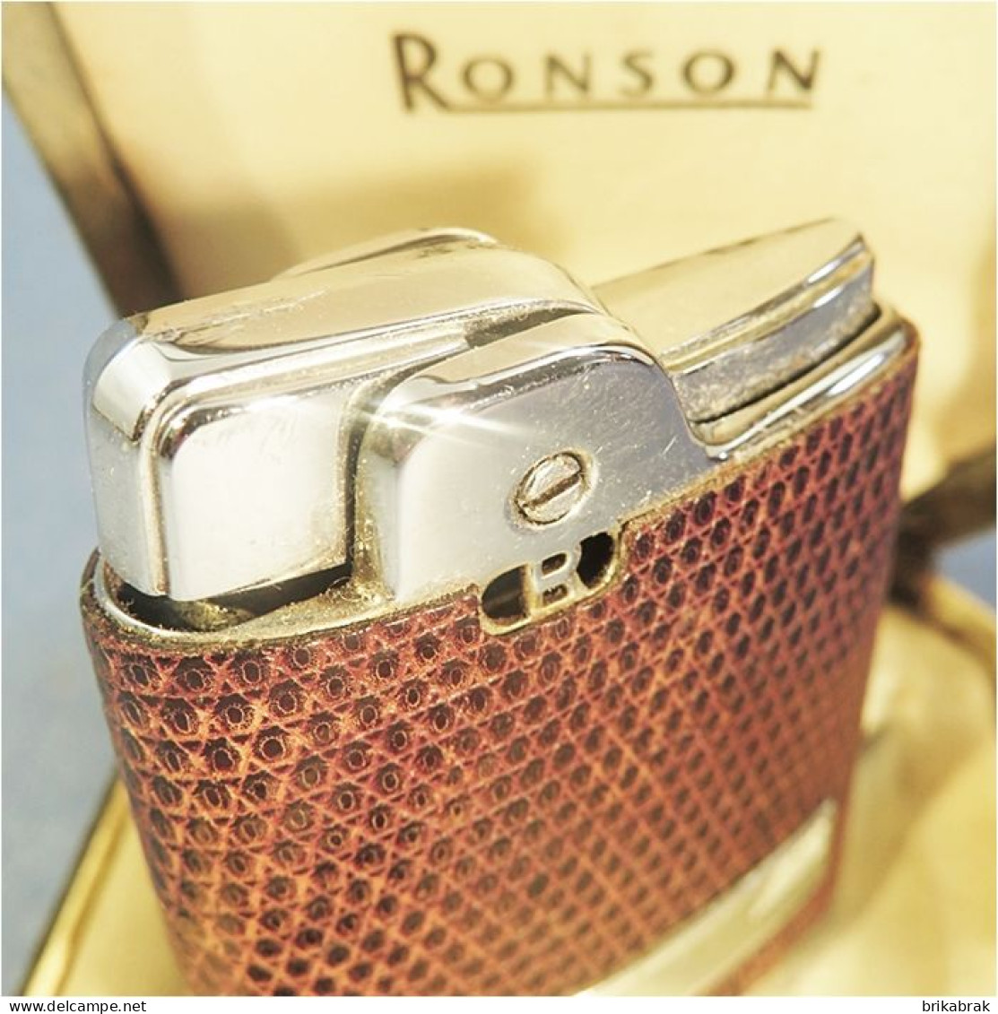 ° BRIQUET A GAZ RONSON ESSEX DANS SA BOITE + Tabac Cigarette - Andere & Zonder Classificatie