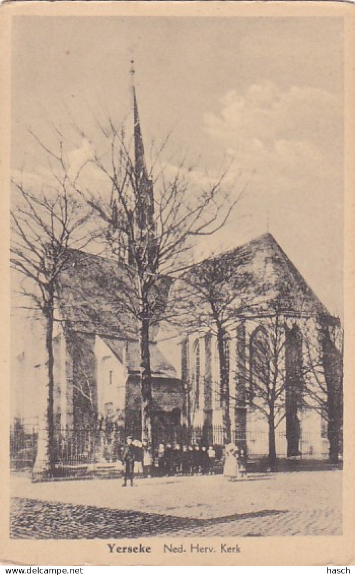 484366Yerseke, Ned Herv. Kerk. (zie Hoeken En Randen) - Yerseke