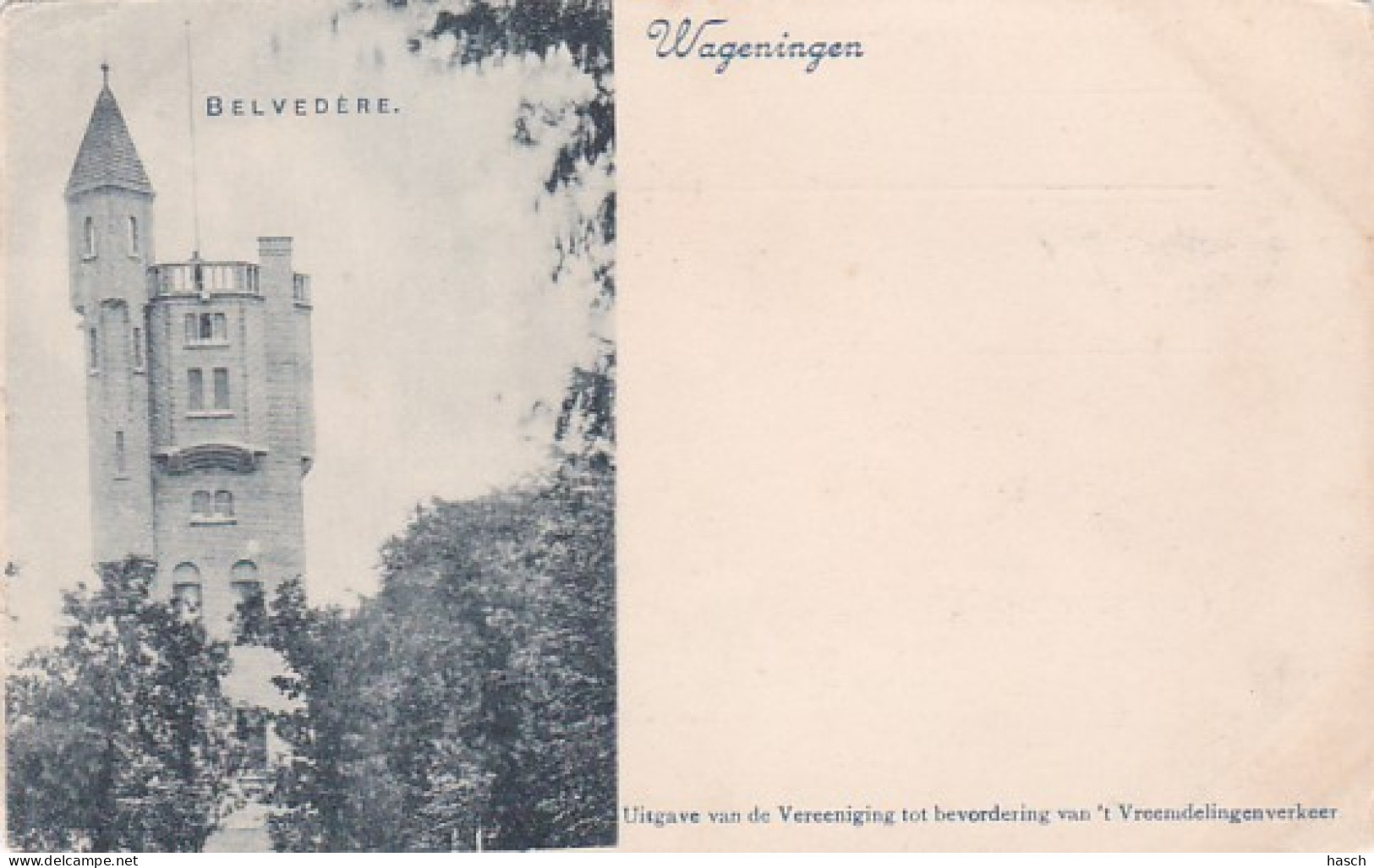 4843120Wageningen, Belvedère Rond 1900. (zie Hoeken) - Wageningen