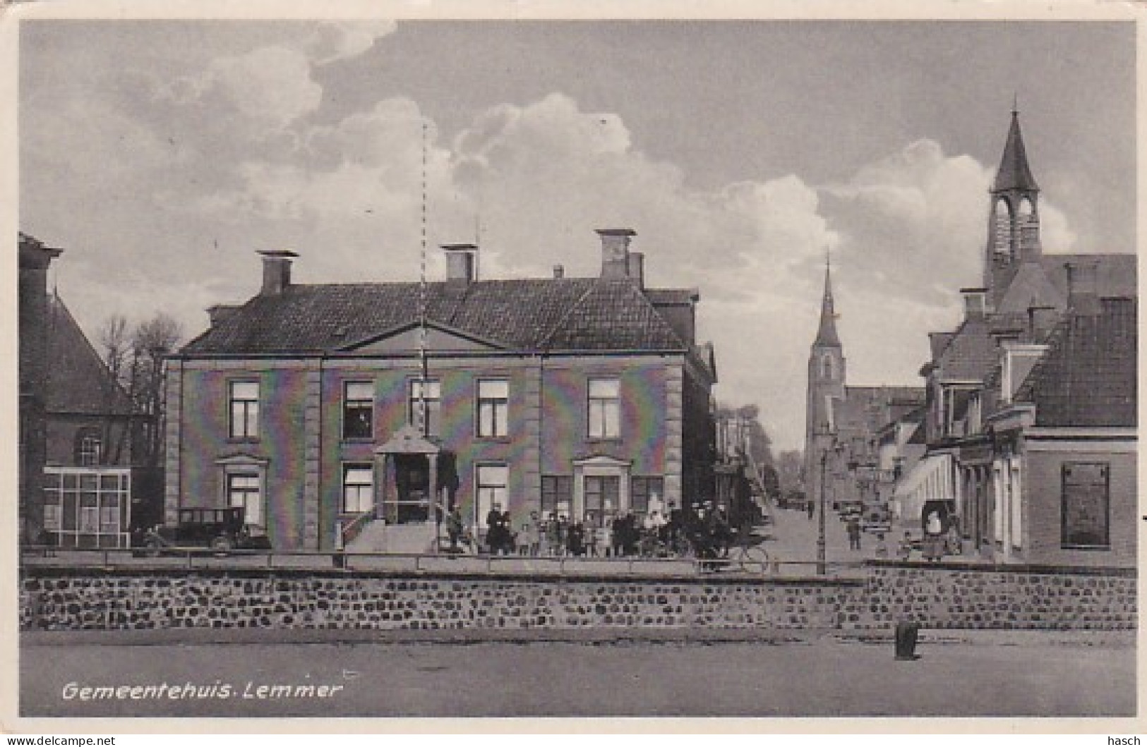 4843174Lemmer, Gemeentehuis. (zie Hoeken En Randen) - Lemmer