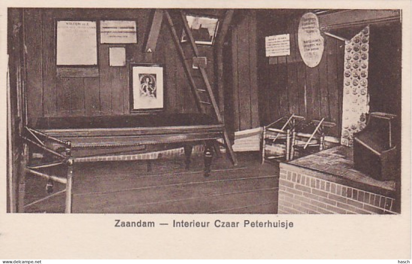 4843222Zaandam, Interieur Czaar Peterhuisje.  - Zaandam