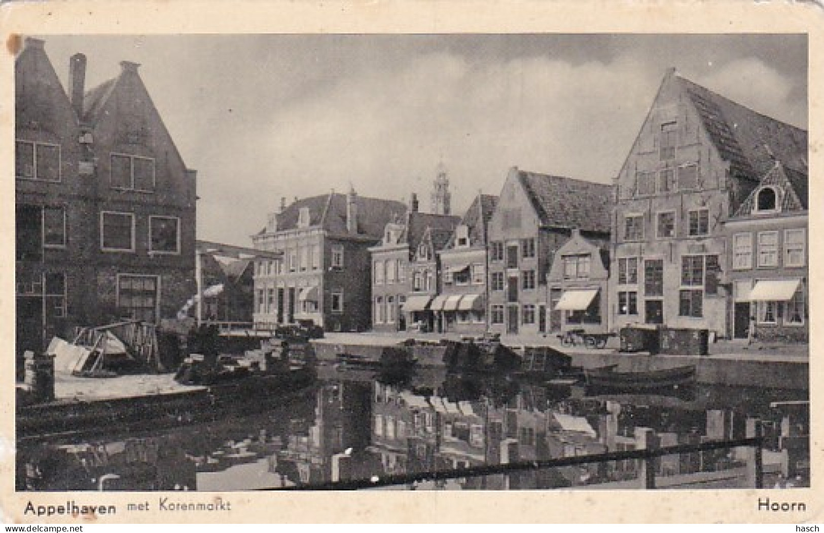 4843254Hoorn, Appelhaven. (zie Hoeken, Beschadiging Bij De Brug) - Hoorn