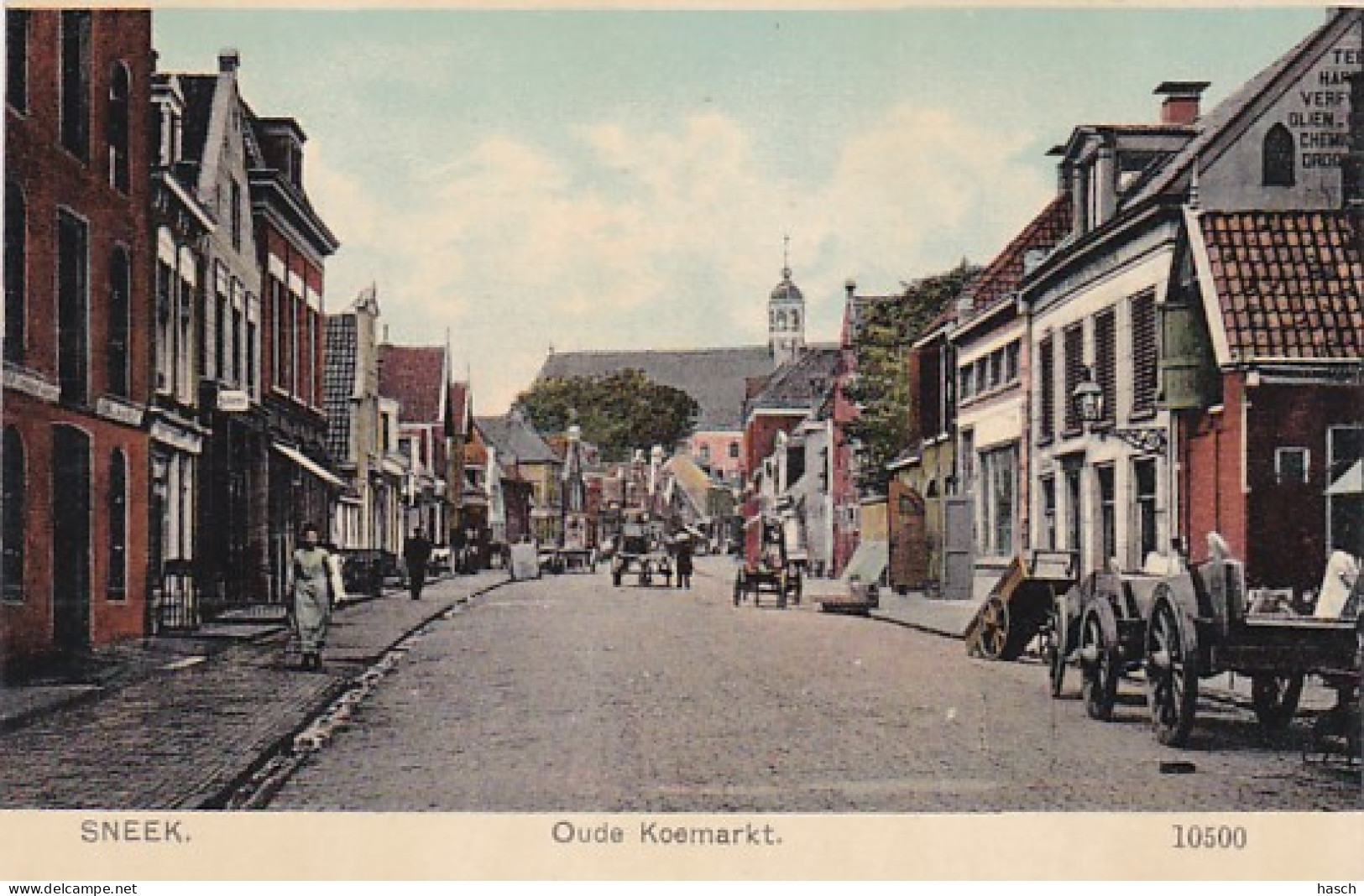 4843288Sneek, Oude Koemarkt.  - Sneek