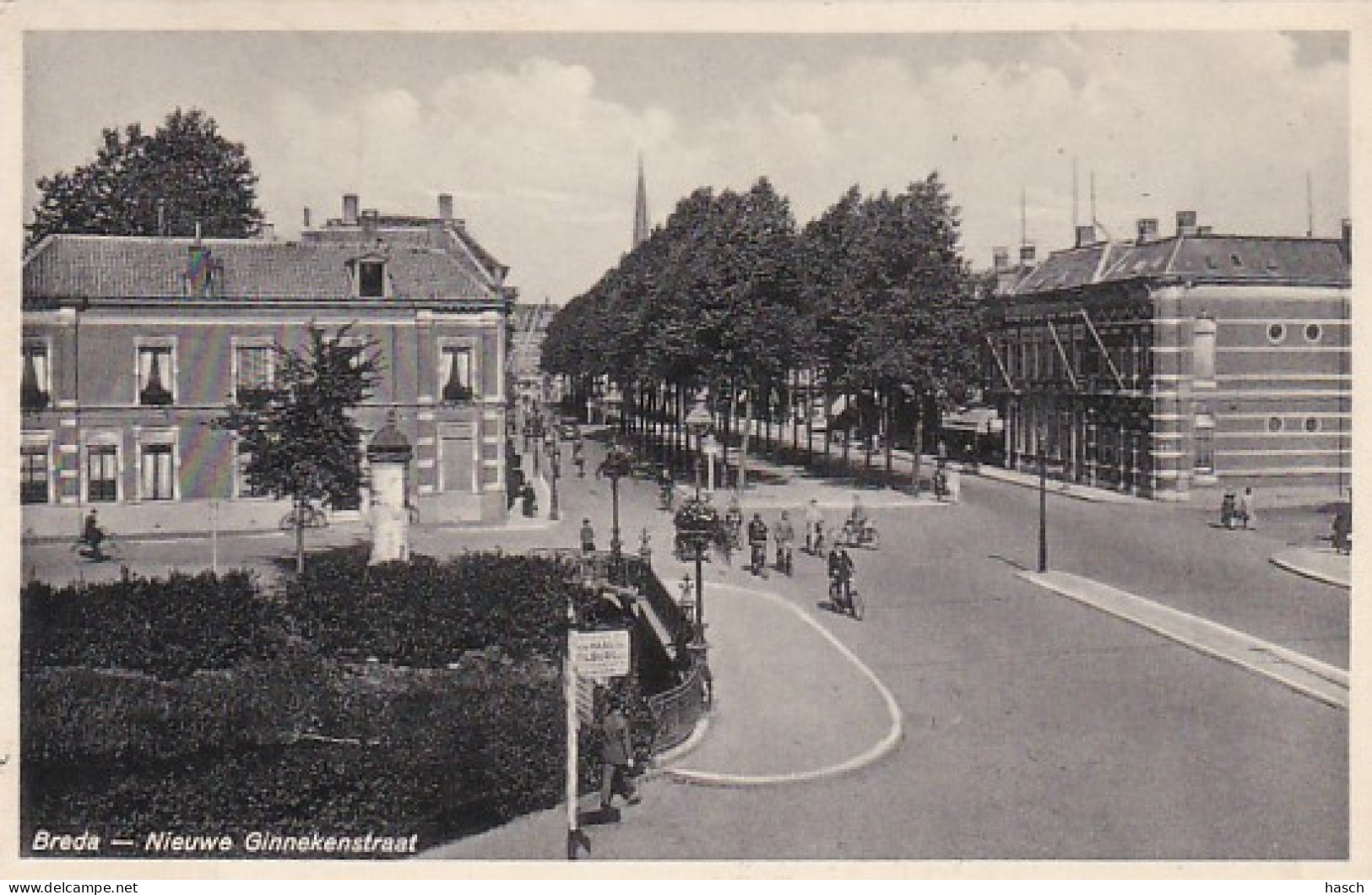 4843318Breda, Nieuwe Ginnekenstraat. (minuscule Vouwen In De Hoeken) - Breda