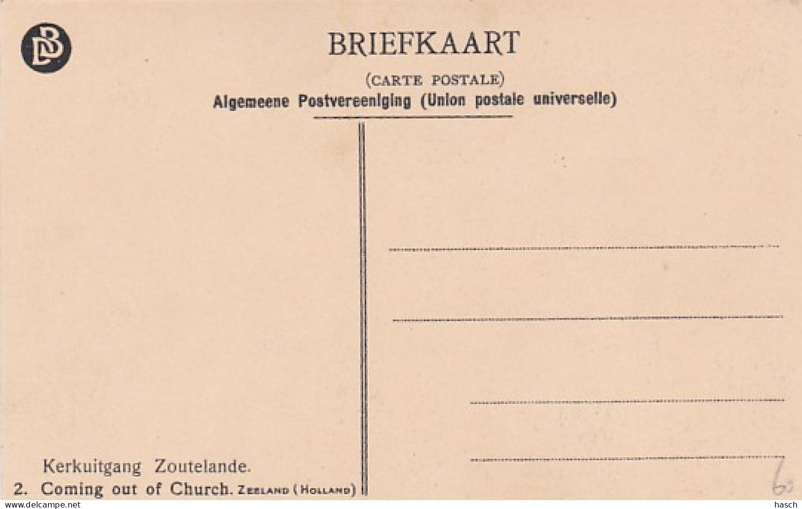 4843339Zoutelande, Kerkuitgang.  - Zoutelande