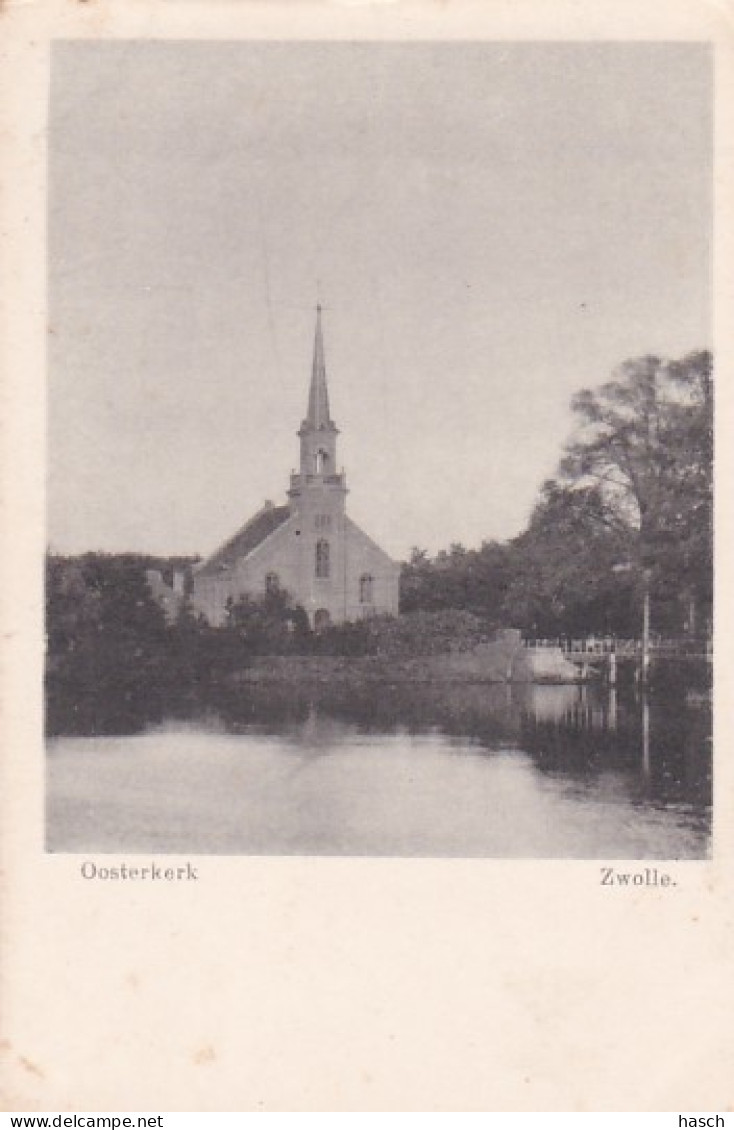 4843369Zwolle, Oosterkerk Rond 1900. (kleine Vouwen In De Hoeken) - Zwolle