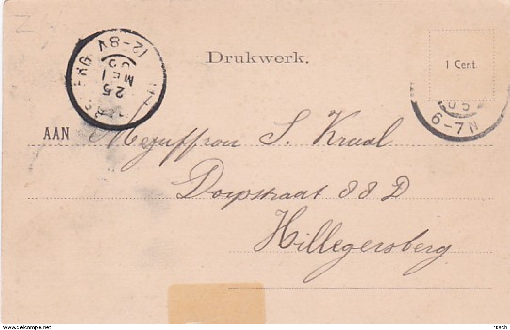 4843376Gouda, Hollandsche Yssel.(poststempel 1905) (onderrand Een Scheurtje) - Gouda