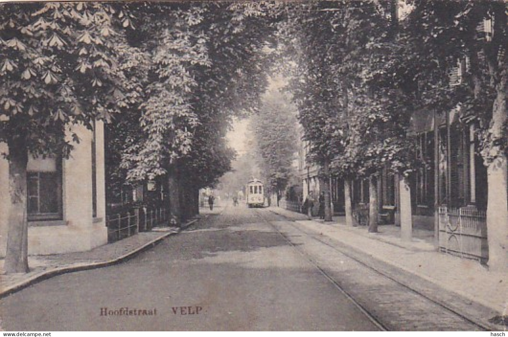 4843387Velp, Hoofdstraat. 1919.(zie Hoeken En Achterkant) - Velp / Rozendaal