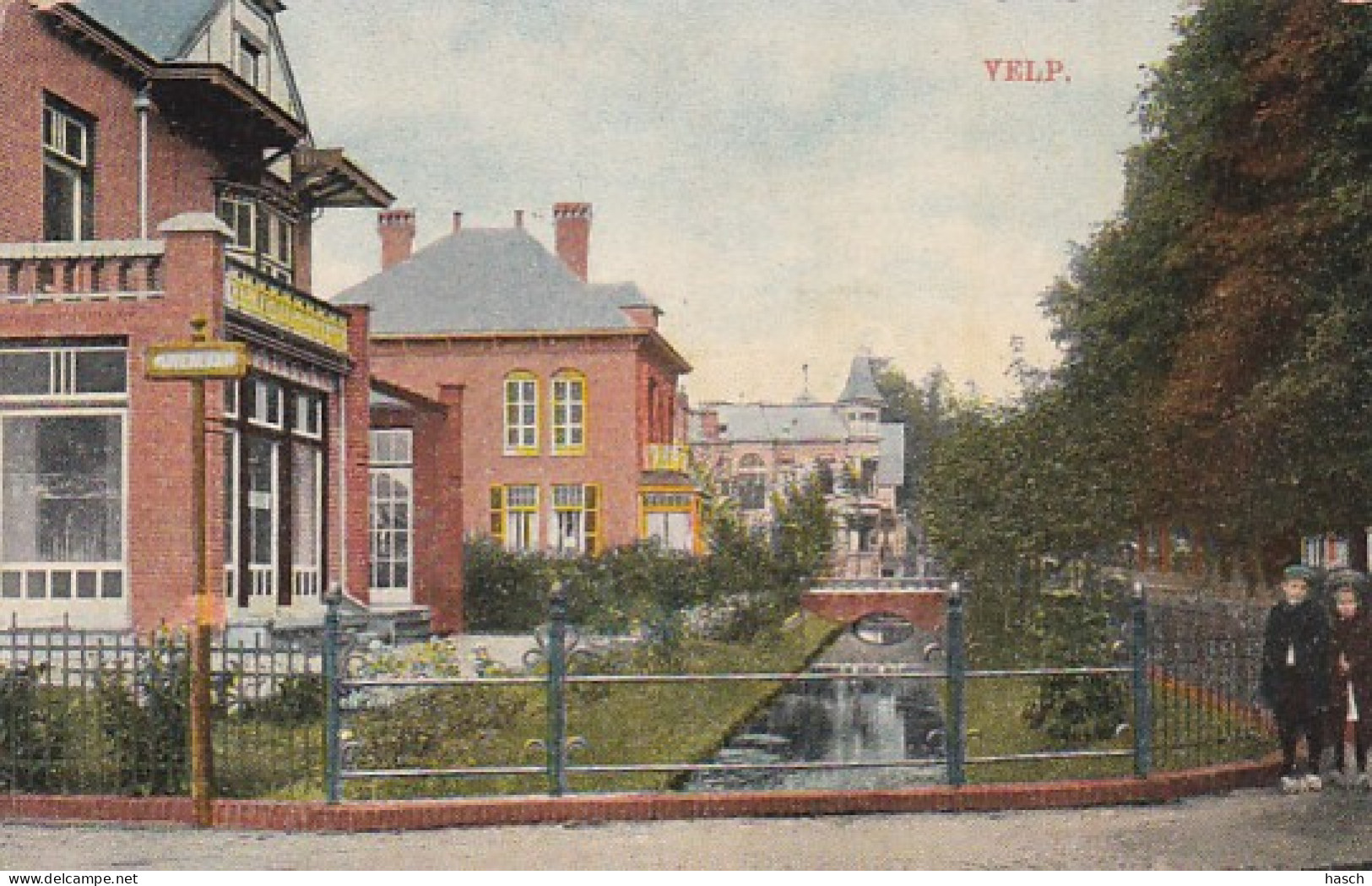 4843441Velp, Vijverlaan. 1914. (zie Hoeken) - Velp / Rozendaal