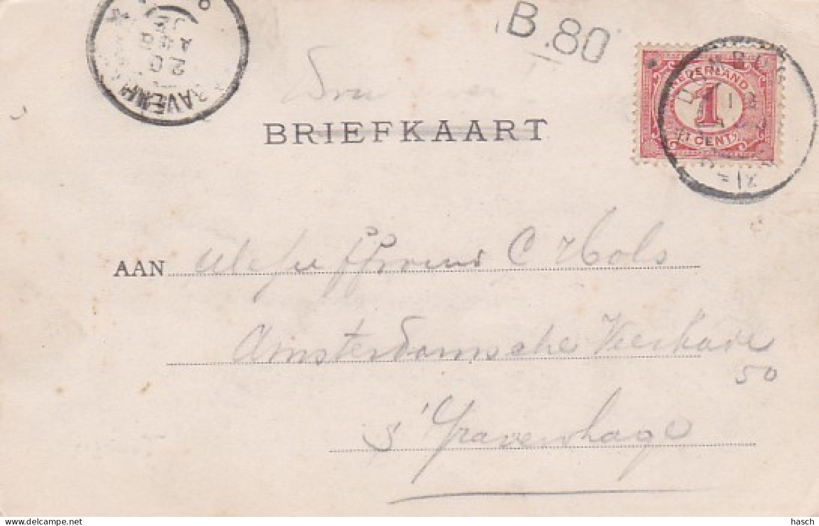 4843453Vlissingen, Standbeeld De Ruyter. (poststempel 1902)(zie Hoeken) - Vlissingen