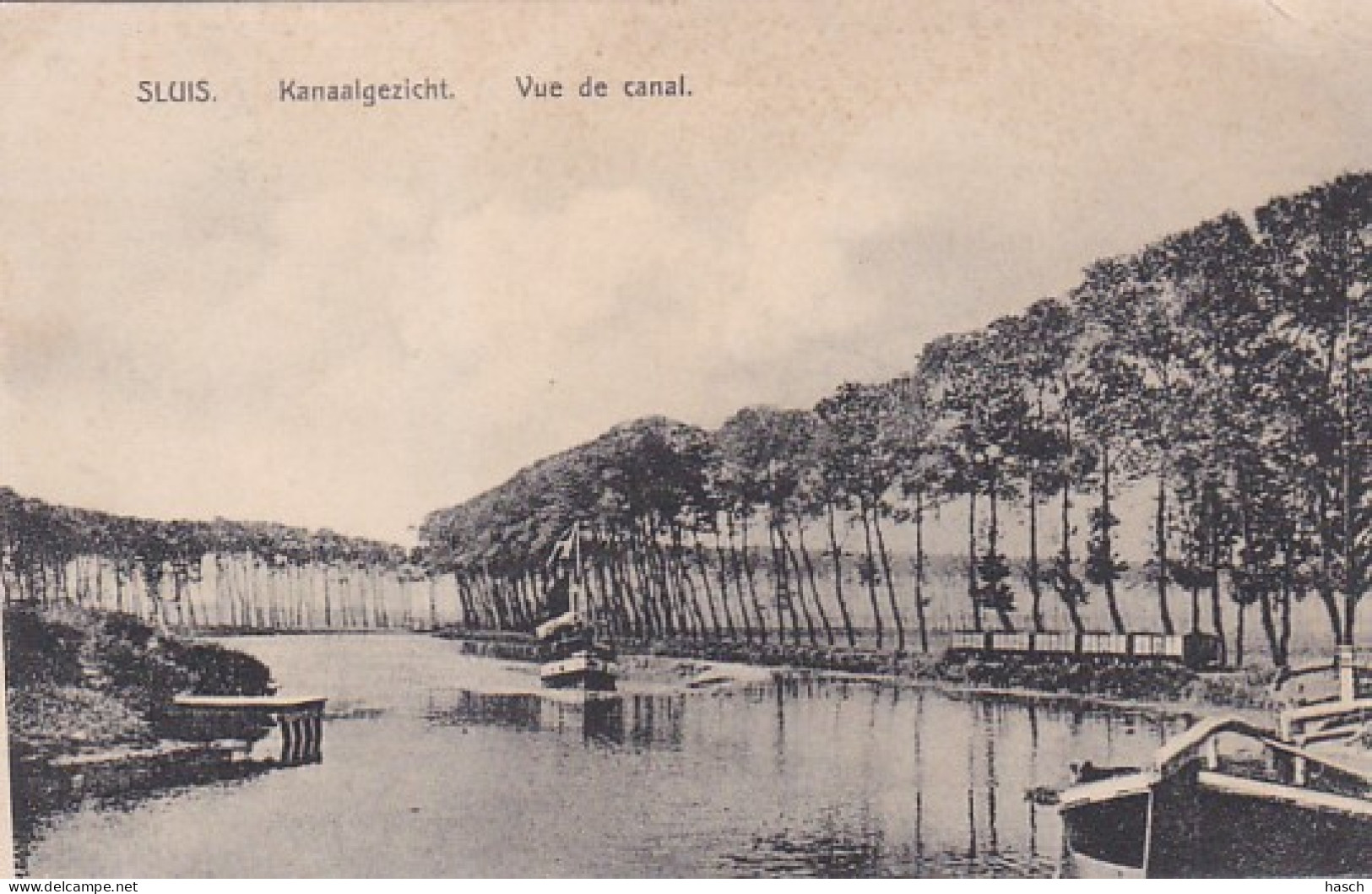 4843462Sluis, Kanaalgezicht. 1910. (rechtsboven Een Vouw) - Sluis