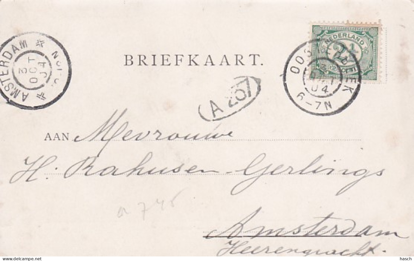 4843526Oosterbeek, Pietersbergsche Weg. (poststempel 1904) - Oosterbeek